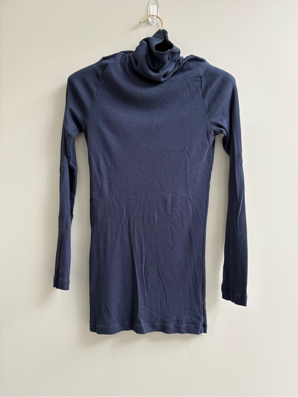 Splendid Navy Long-Sleeve Turtleneck Top